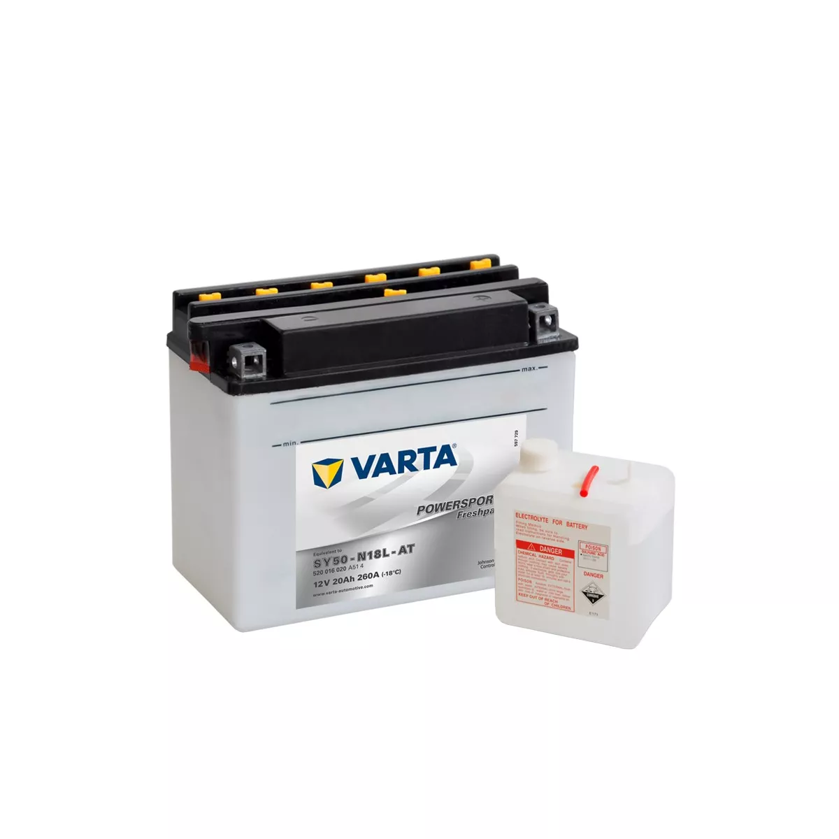 Batterie Moto VARTA SY50-N18L-AT 12V 20AH 260A 