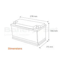 BATTERIE AUTO VARTA A7 SILVER DYNAMIC AGM XEV 12V 70AH 760A