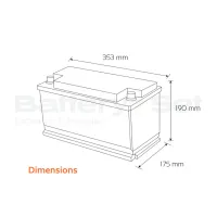 BATTERIE AUTO VARTA A5 SILVER DYNAMIC AGM XEV 12V 95AH 850A
