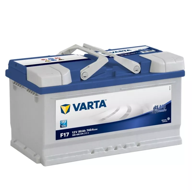 Batterie 12V 80AH : Varta Blue Dynamic F17 72AH 680A - BatterySet