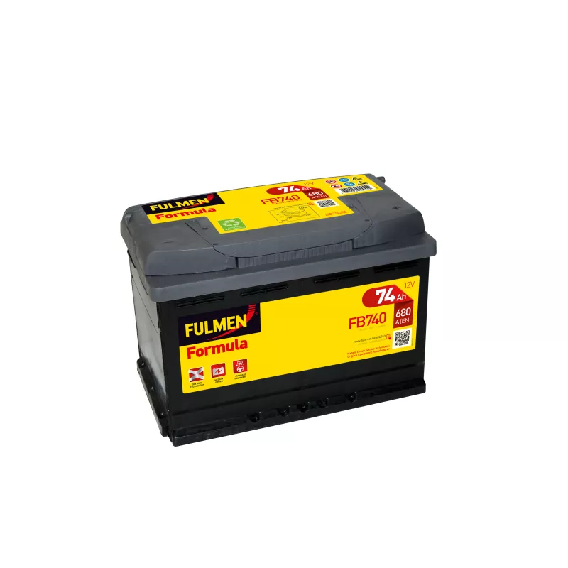 Batterie Fulmen FB740 : Fulmen Formula 12V 74AH 680A - BatterySet