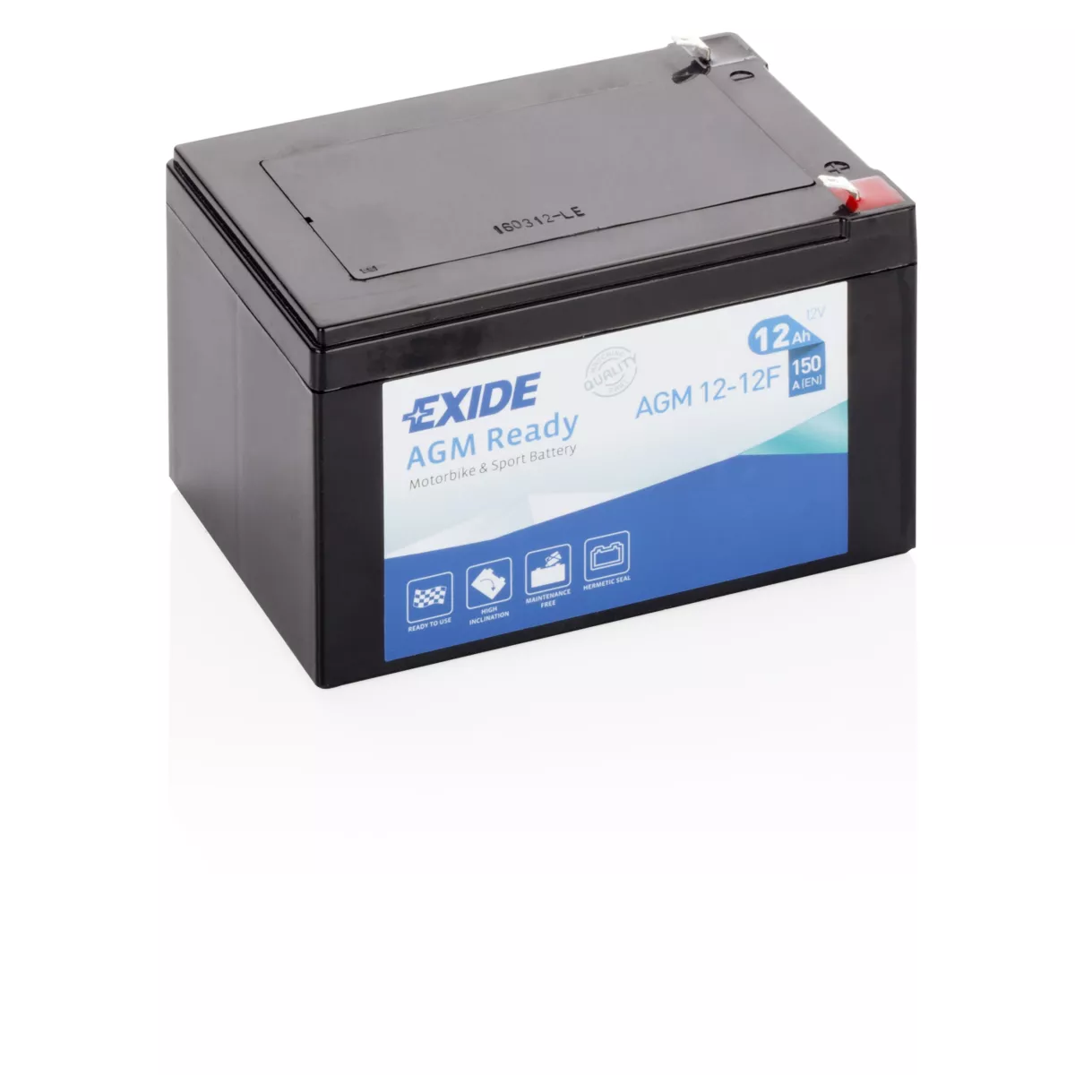 BATTERIE EXIDE AGM READY AGM1212F Batteries Motos, Scooters, Quads