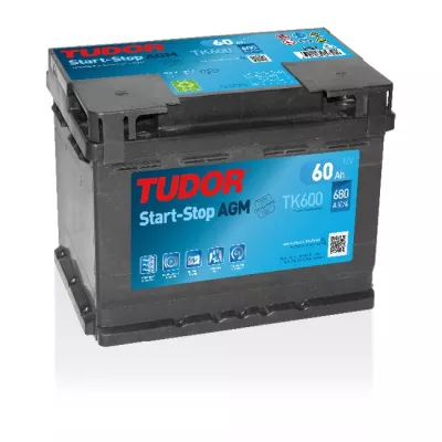 Batterie Start-stop AGM TUDOR TK600 12V 60Ah 680A