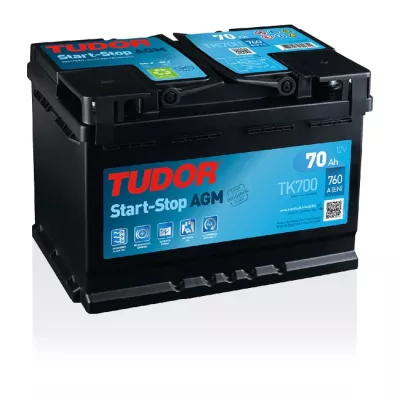 Batterie Start-stop AGM TUDOR TK700 12V 70Ah 760A