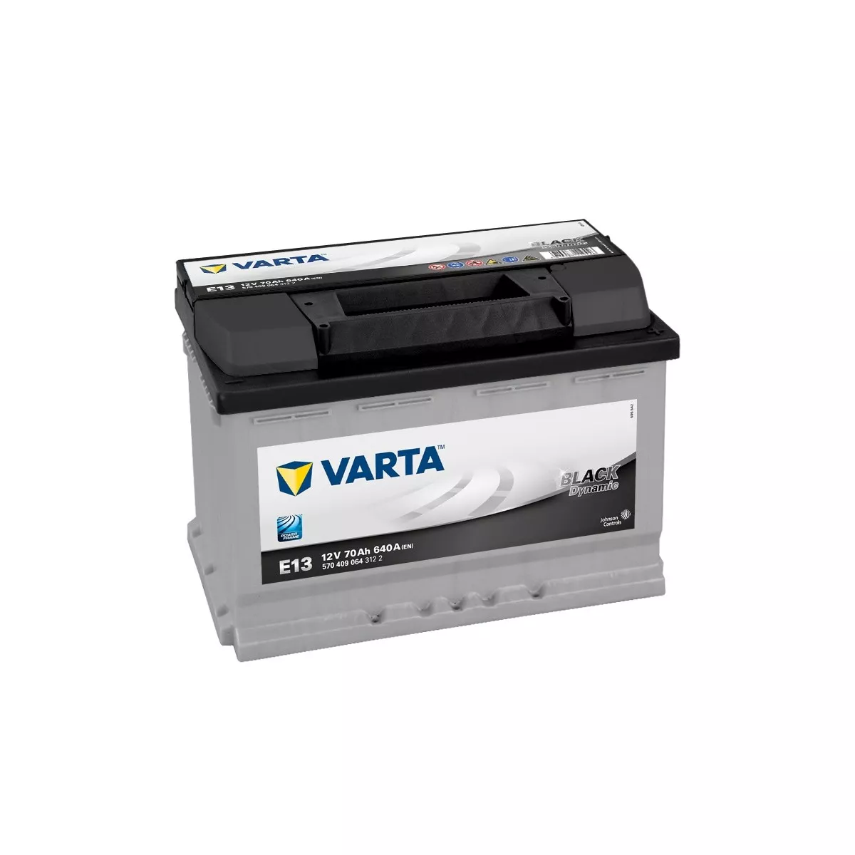 BATTERIE VARTA BLACK DYNAMIC E13 12V 70AH 640A - Batteries Auto, Voitures,  4x4, Véhicules Start & Stop Auto - BatterySet