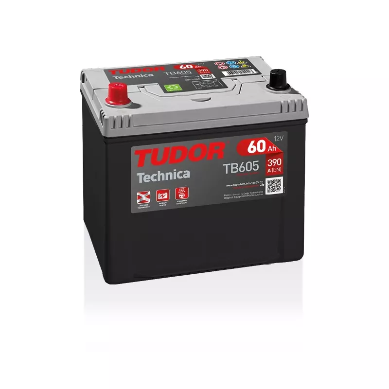 Batterie TECHNICA TUDOR TB605 12V 60Ah 390A