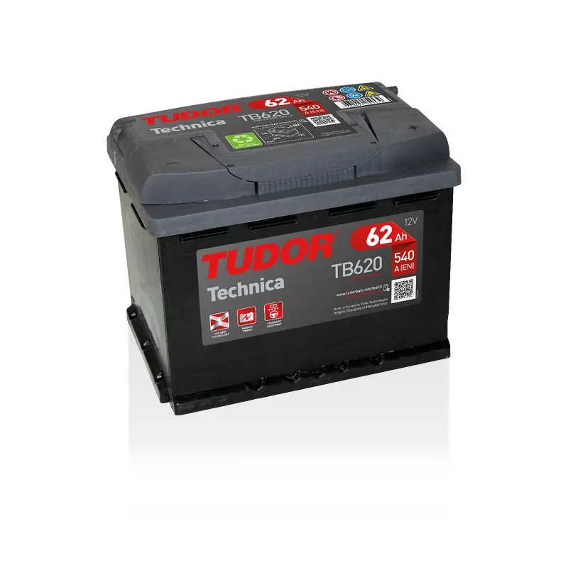 Batterie TECHNICA TUDOR TB620 12V 62Ah 540A