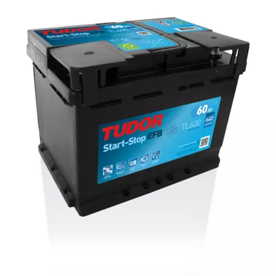 Batterie Start-stop EFB TUDOR TL600 12V 60Ah 640A