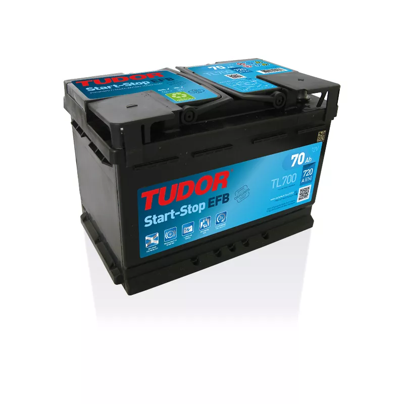 Batterie Start-stop EFB TUDOR TL700 12V 70Ah 720A - Batteries Auto,  Voitures, 4x4, Véhicules Start & Stop Auto - BatterySet