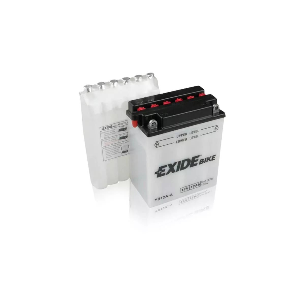 BATTERIE EXIDE CONVENTIONAL 12V EB12AA/YB12AA Batteries Motos