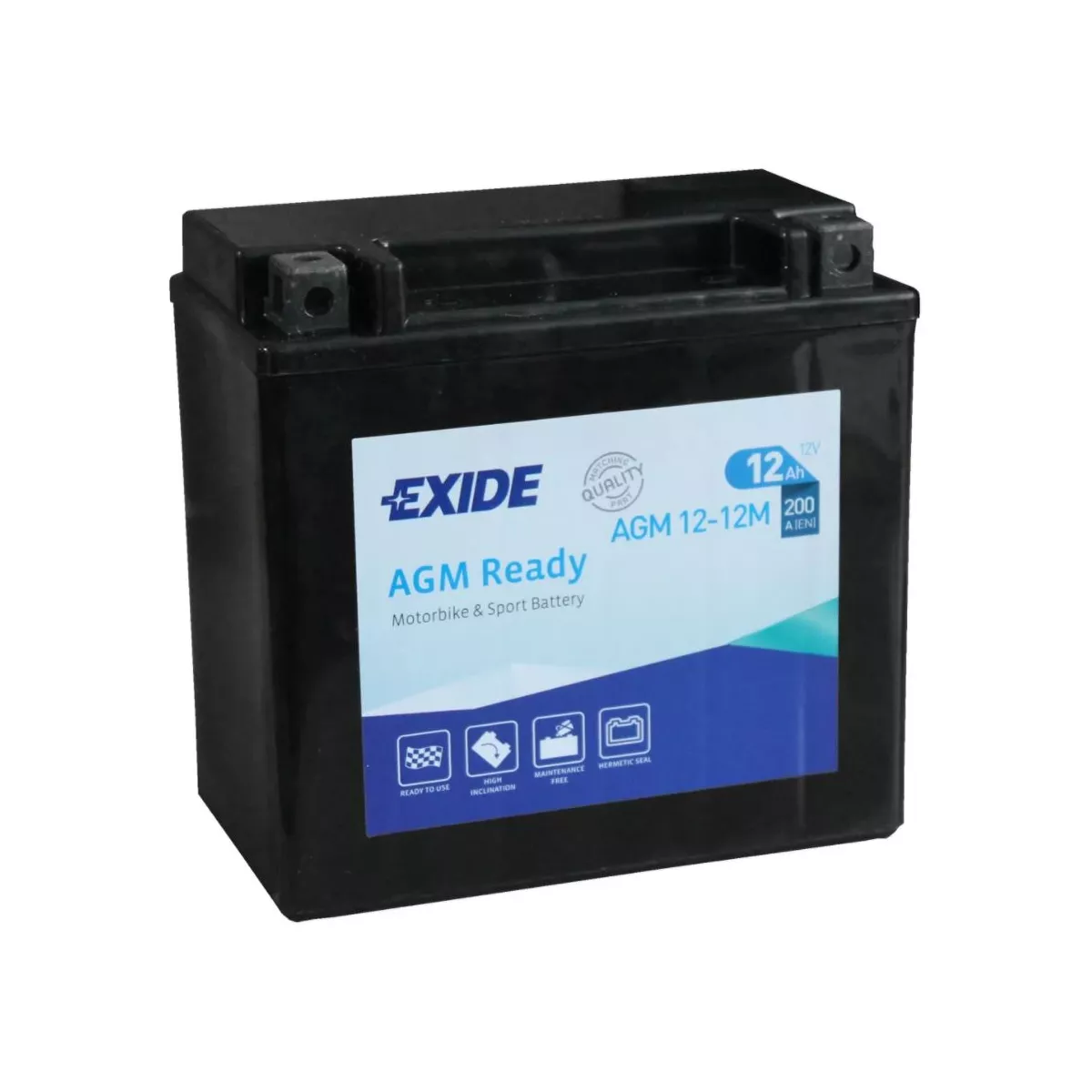 BATTERIE EXIDE AGM READY AGM1212M Batteries Motos, Scooters, Quads