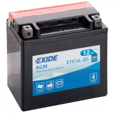 BATTERIE EXIDE AGM  ETX14L-BS/ YTX14L-BS