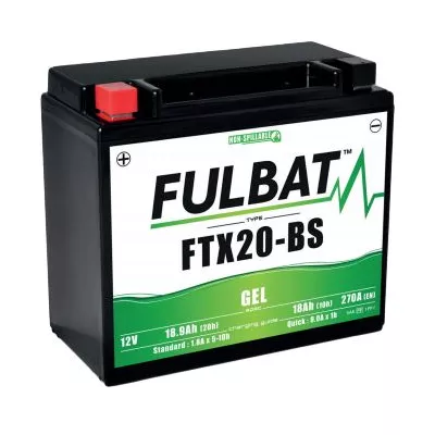 BATTERIE MOTO FULBAT MF FTX20L-BS 12V 18,9AH 270A
