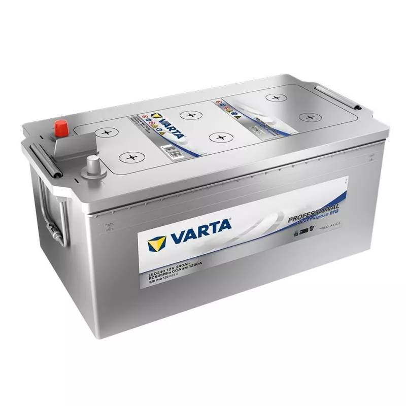 BATTERIE VARTA DUAL PURPOSE EFB LED240 12V 240AH 1200A - Batteries