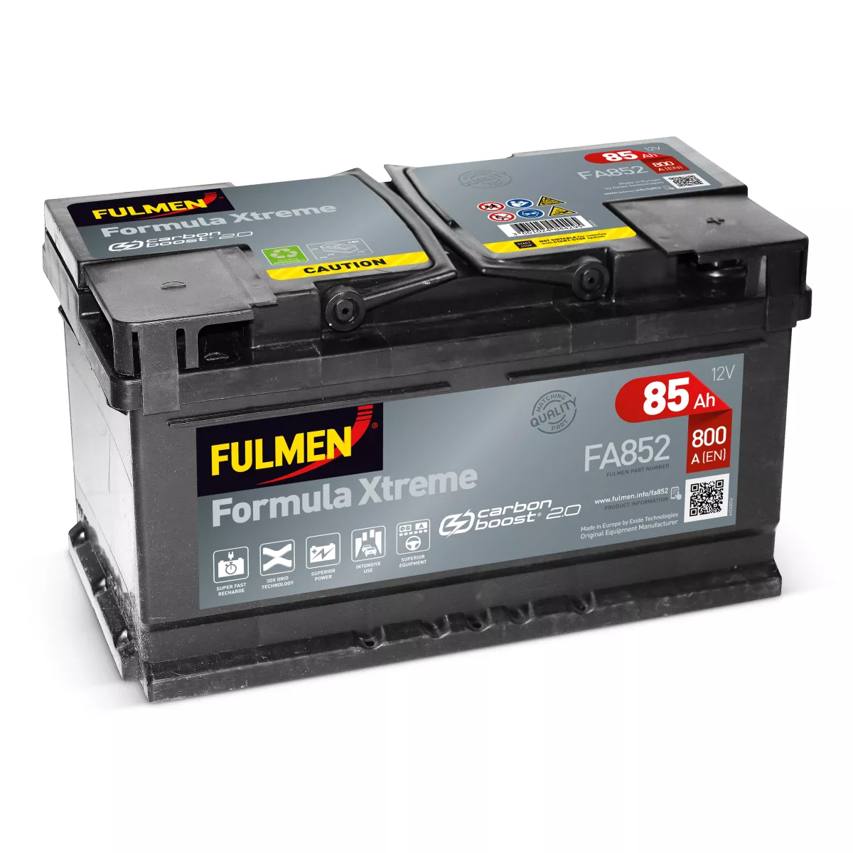 BATTERIE FULMEN FORMULA XTREME FA852 12V 85AH 800A Batteries Auto