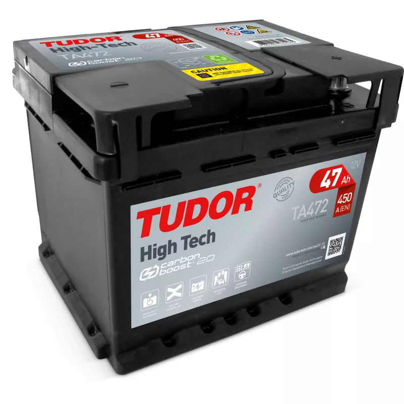 Batterie HIGH TECH TUDOR TA472 12V 47Ah 450A