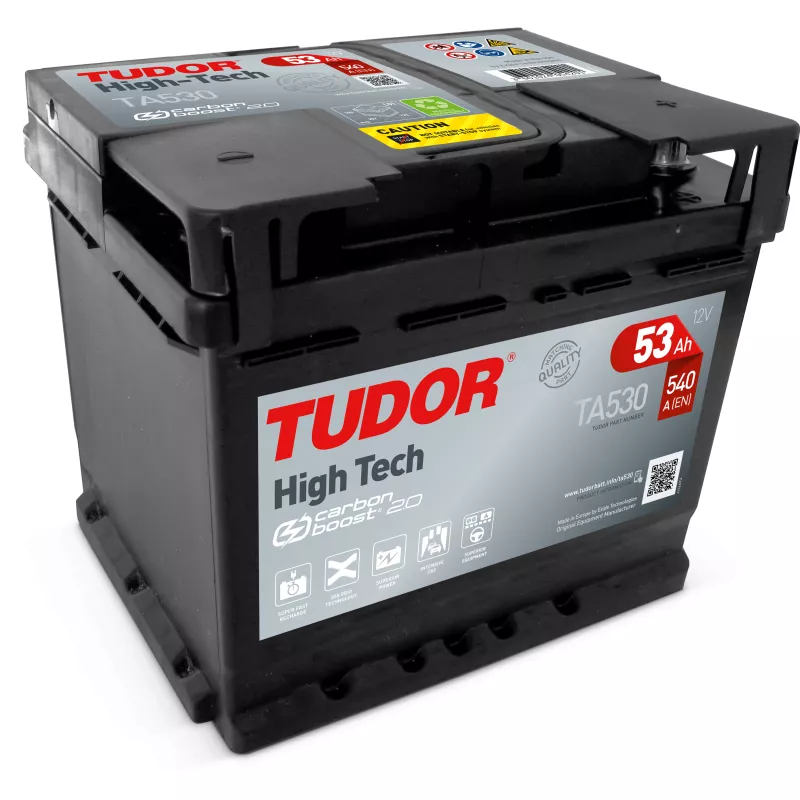 Batterie HIGH TECH TUDOR TA530 12V 53Ah 540A