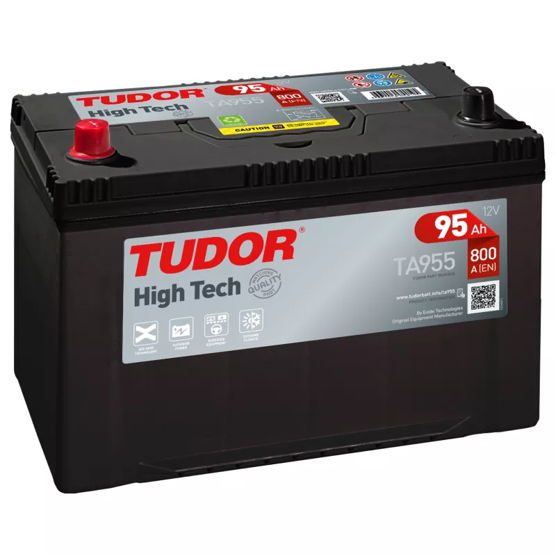Batterie HIGH TECH TUDOR TA955 12V 95Ah 800A - Batteries Auto, Voitures,  4x4, Véhicules Start & Stop Auto - BatterySet