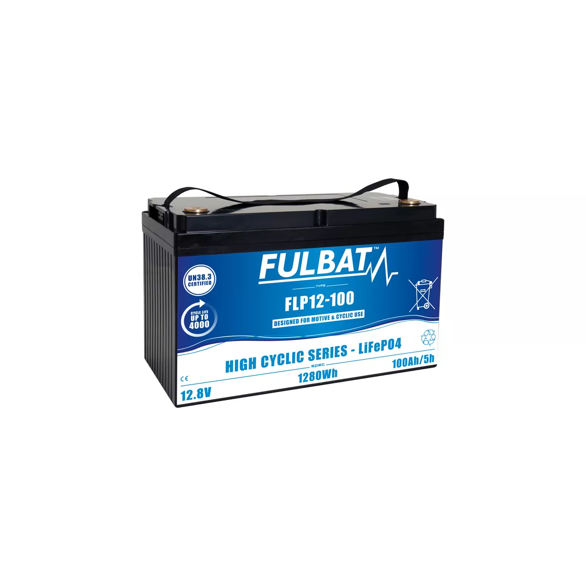 BATTERIE LiFePO4 CYCLIC LITHIUM FULBAT FLP12100 12,8V 100AH