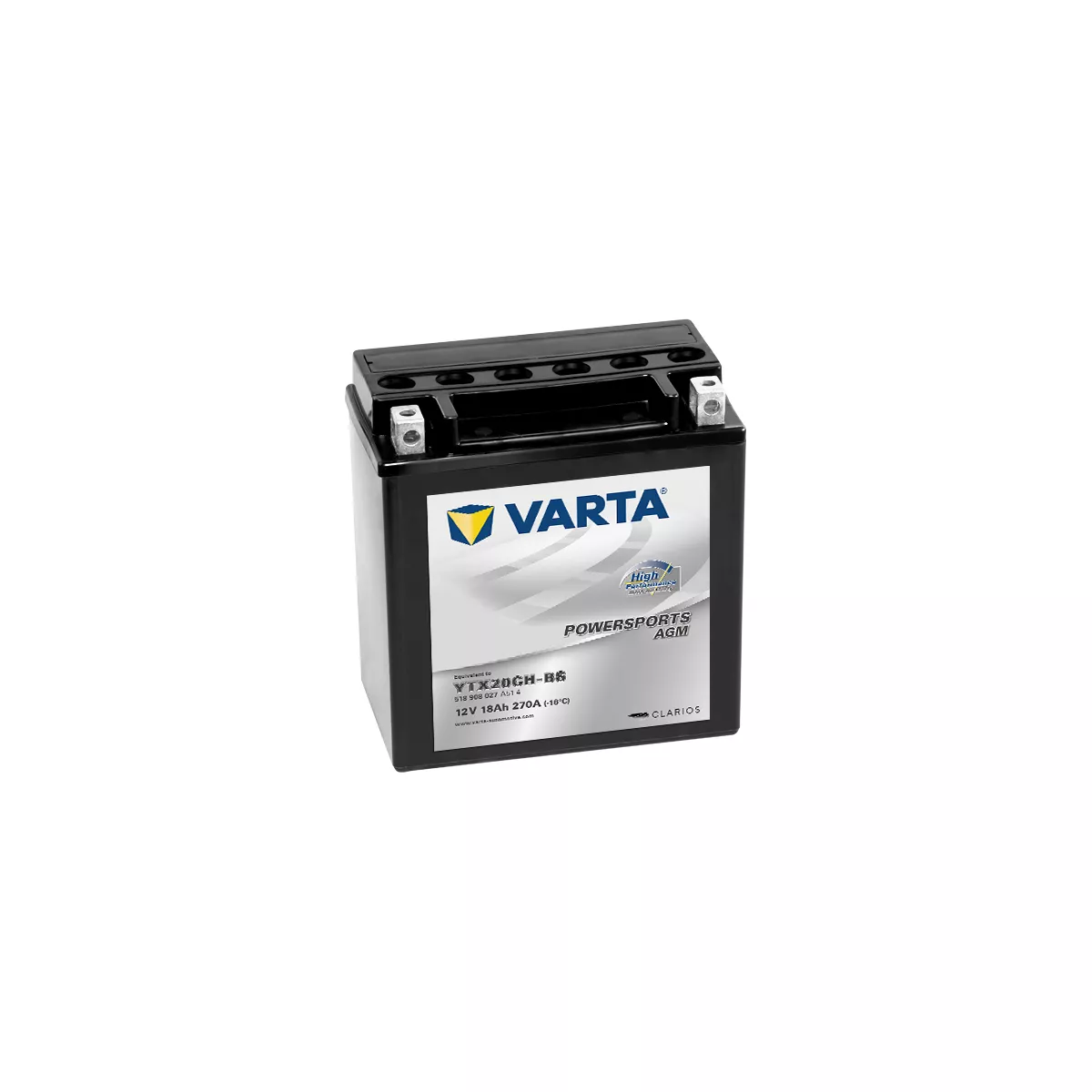 BATTERIE MOTO VARTA AGM YTX20CHBS Batteries Motos, Scooters, Quads