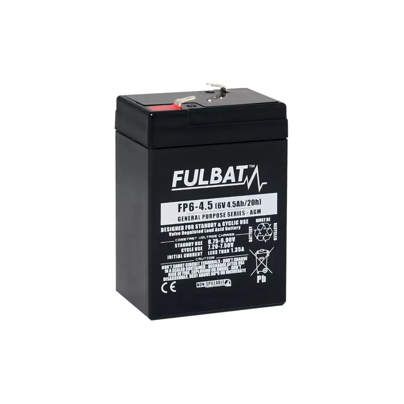 BATTERIE FULBAT FP6-4.5 6V 4,5AH - Batteries industrielles