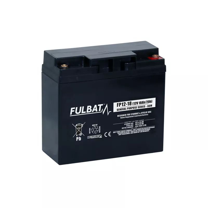 Batterie 12V 18AH - Batterie Fulbat FP12-18 industrielle - BatterySet
