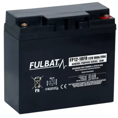 Batterie 12V 18AH - Batterie Fulbat FP12-18 industrielle - BatterySet