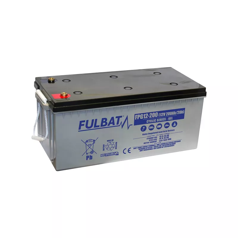 Batterie gel 200AH FULBAT FPG12-200 12V - Batteries plomb étanches -  BatterySet
