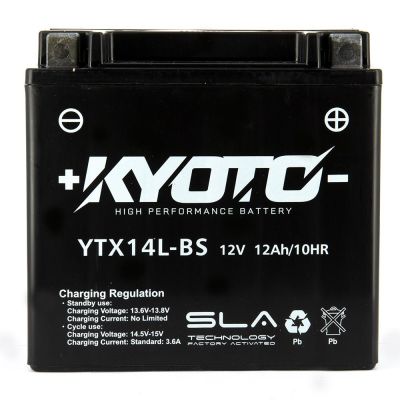 BATTERIE MOTO KYOTO YTX14L-BS 12V 12AH 200A