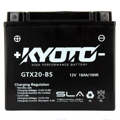 BATTERIE MOTO KYOTO AGM YTX20-BS 12V 18AH 250A