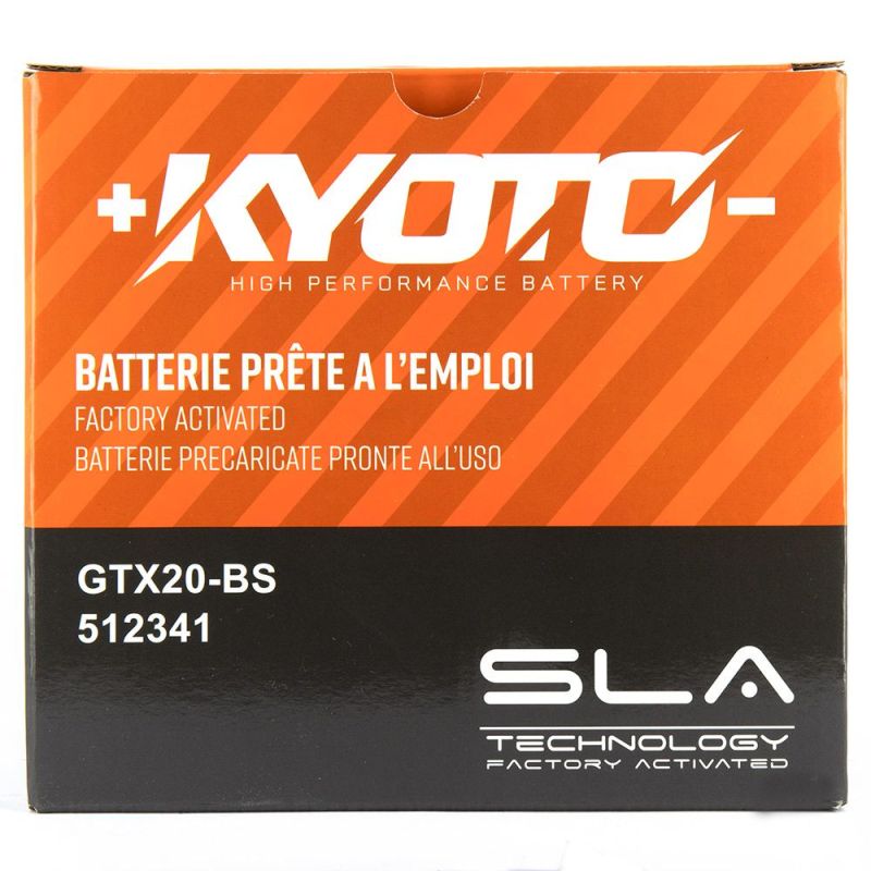 BATTERIE MOTO KYOTO AGM YTX20-BS 12V 18AH 250A