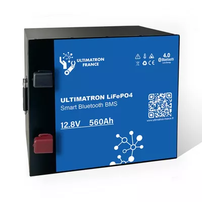 BATTERIE ULTIMATRON LIFEPO4 ULM-12-560 12,8V 560AH BLUETOOTH SMART BMS