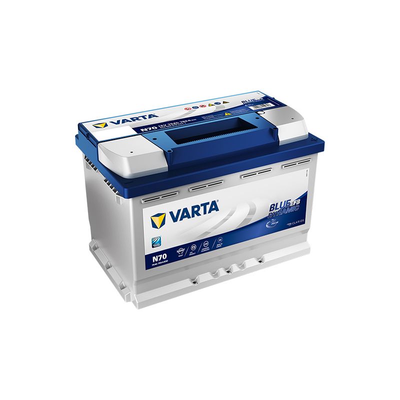 BATTERIE VARTA START STOP EFB N70 12V 70AH 760A - Batteries Auto, Voitures,  4x4, Véhicules Start & Stop Auto - BatterySet