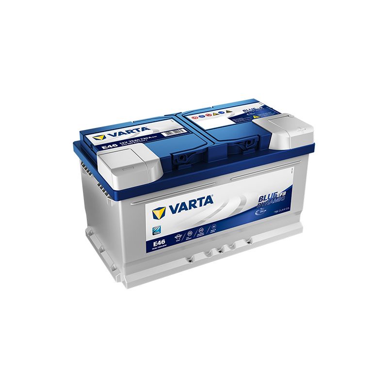 Batterie Varta E46 : Batterie voiture 75AH 12V 730A - BatterySet