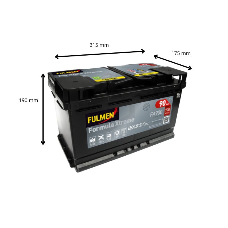 Batterie FULMEN FORMULA XTREME FA900 12V 90AH 720A